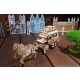 3d drvena mehanička puzzle - Poštanska kočija - 160