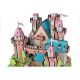 3d drvena eko puzzle - RAJSKI ZAMAK - 114-1