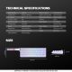FANTECH Gejmerska mehanicka tastatura MK922 Atom HE68 Pro Retro magnetic emerald switch Wireless - EP2870941