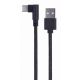 GEMBIRD USB Typee-C kabl, pod uglom, CC-USB2-AMCML-0.2M, za punjenje i prenos podataka, 0.2m, crna - 39810