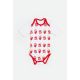 CRVENA ZVEZDA Bodi kratkih rukava Patern, crvena/bela - 4003126-25b