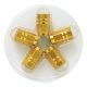 SUMEX Kapice ventila  aluminijumske zlatne set 5kom - 4006950