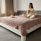 VIKTORIJA Ćebe Bahar Soft francuski ležaj vino - VLK000401-Vino