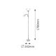 Rabalux Podne lampe Action E27 1x MAX 100 + E14 1x MAX 25W srebrna (4026) - 4026