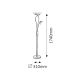 Rabalux Podne lampe Gamma R7S 1x MAX 230 + G9 1x MAX 40W brušeni hrom (4077) - 4077