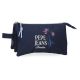 PEPE JEANS LENAY prazna pernica sa 3 pregrade - teget - EP3024347