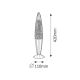 Rabalux Dekorativna rasveta Glitter E14 G45 1x MAX 25W zelena (4113) - 4113-1