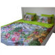 VIKTORIJA Posteljina 3D saten flowers - VLK000413-flowers
