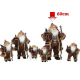 Novogodišnja figura Deda Mraz braon 60 cm 42-70196 - 42-70196