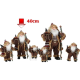 Novogodišnja figura Deda Mraz braon 40 cm 42-70197 - 42-70197