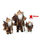 Novogodišnja figura Deda Mraz braon 30 cm 42-70198 - 42-70198