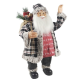 Novogodišnja figura Deda Mraz sa muzikom, svetlom i pokretima 80 cm 42-70203 - 42-70203