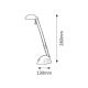 Rabalux Stona lampa Ronald LED 5W srebrna (4335) - 4335