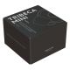 Set dve espresso šoljice sa tacnama TRIBECA MINI 90 ml – keramika sa teksturnom glazurom, crni - EP3258292