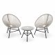 MODUL Baštenski set Lounge sivi, 2 stolice i sto - EP3161491