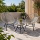 MODUL Baštenski set Lounge sivi, 2 stolice i sto - EP3161491