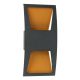 FORMA Spoljna LED lampa S4372 BK+SG, crna/zlatna - EP2682550