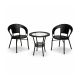 MODUL Baštenski set Rattanica crni, 2 stolice i sto - EP3161490