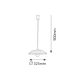 Rabalux Visilica Cupola range E27 1x MAX 60W narandžasta (4613) - 4613