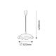 Rabalux Visilica Smerlato E27 1x MAX 60W bela (4675) - 4675
