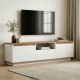 NORDURE TV komoda Sentinel, bela/braon - EP3057554