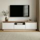 NORDURE TV komoda Sentinel, bela/braon - EP3057554