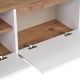 NORDURE TV komoda Sentinel, bela/braon - EP3057554