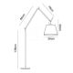 FORMA Podna lampa 1xE27 FK7005-1FL velika - 002426
