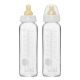 HEVEA Staklena flašica za bebe 2 kom 240ml/8oz (3-24 mes) - 468475