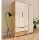 HANAH HOME Ormar Flora 137, bela/braon - EP3057566