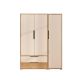 HANAH HOME Ormar Flora 137, bela/braon - EP3057566