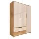 HANAH HOME Ormar Flora 137, bela/braon - EP3057566