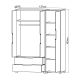 HANAH HOME Ormar Flora 137, bela/braon - EP3057566