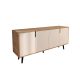 HANAH HOME Komoda Latina Modern 180, svetlo braon/bela - EP3057596