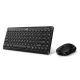 GENIUS Tastatura + Miš Set LuxMate Q8000, Wireless,US,BLK - 4710268259268