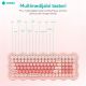 Combo mis i tastatura Coteci OF-056 roze - 224455