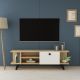 HANAH HOME TV komoda Idil, krem/bela - 475OLV1105
