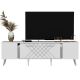 HANAH HOME TV komoda Detas, bela/srebrna - 475OLV1137