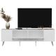 HANAH HOME TV komoda Detas, bela/srebrna - 475OLV1137