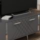 HANAH HOME TV komoda Detas, antracit/srebrna - 475OLV1139