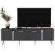 HANAH HOME TV komoda Detas, antracit/srebrna - 475OLV1139