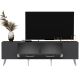 HANAH HOME TV komoda Detas, antracit/srebrna - 475OLV1139