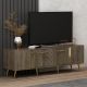 HANAH HOME TV komoda Detas, braon/zlatna - 475OLV1140