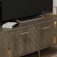 HANAH HOME TV komoda Detas, braon/zlatna - 475OLV1140
