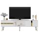 HANAH HOME TV komoda Vania, bela/zlatna - 475OLV1154