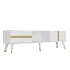 HANAH HOME TV komoda Vania, bela/zlatna - 475OLV1154