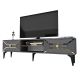 HANAH HOME TV komoda Yumedi, antracit/zlatna - 475OLV1158