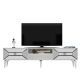 HANAH HOME TV komoda Yumedi, bela/srebrna - 475OLV1159