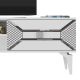 HANAH HOME TV komoda Yumedi, bela/srebrna - 475OLV1159