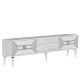 HANAH HOME TV komoda Yumedi, bela/srebrna - 475OLV1159